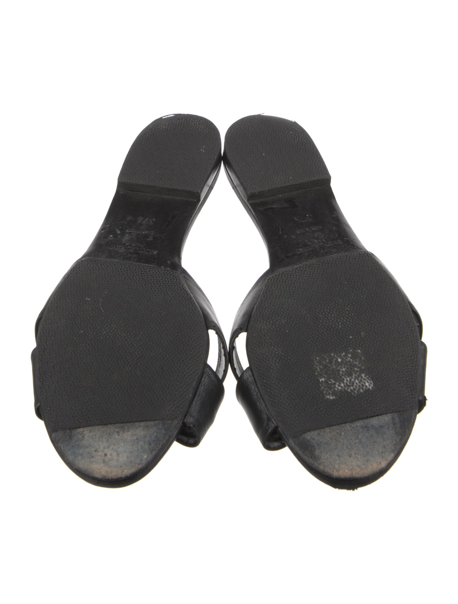 Saint Laurent Leather Slides